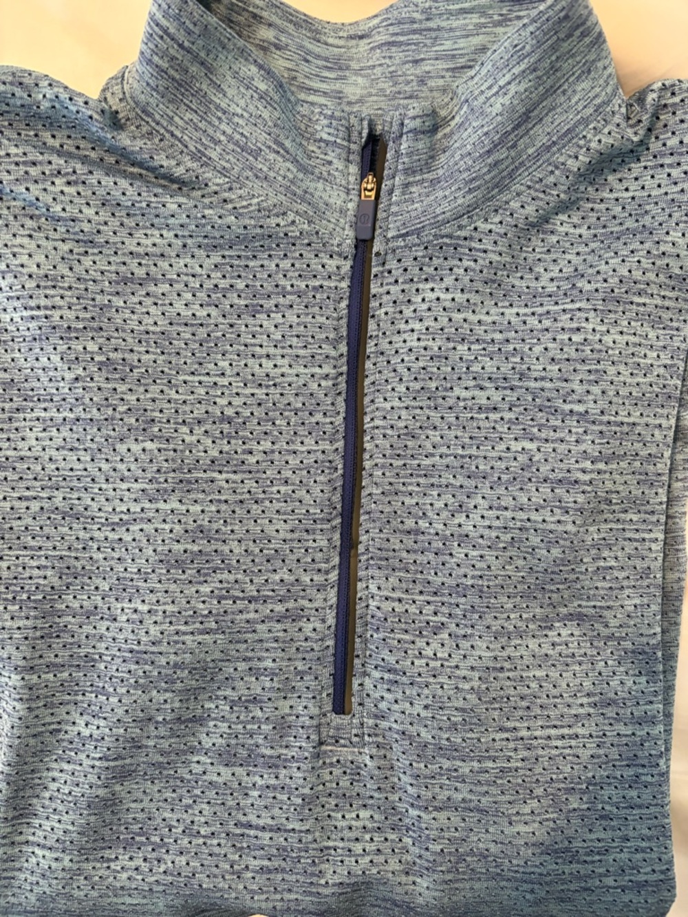 Men's lululemon Blue Heather Quarter-Zip Performance Sweater